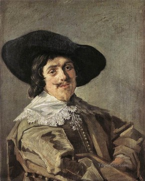  hombre Pintura - Retrato de un hombre 1635 Edad de oro holandesa Frans Hals